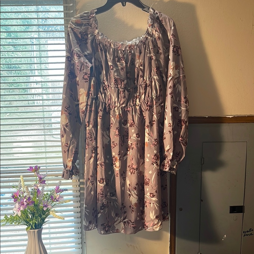 Floral Long Sleeve Dress